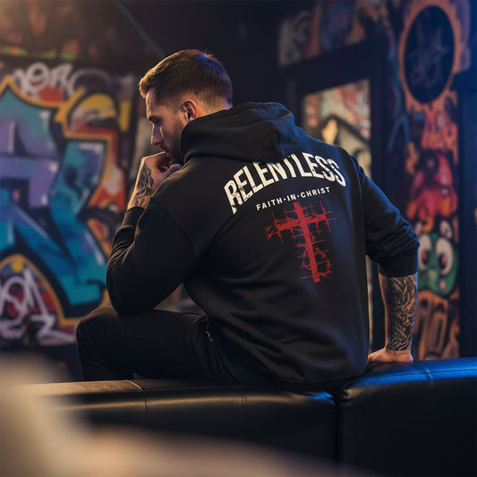 Relentless Faith In Christ Hoodie – Premium Streetwear