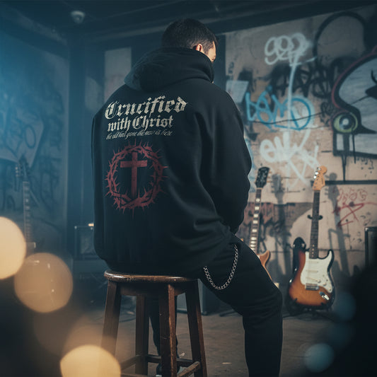 Crucified with Christ Hoodie – Premium Streetwear