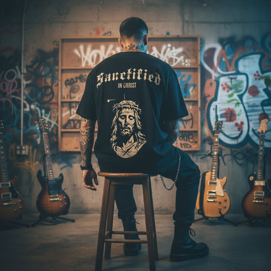 Sanctified in Christ Tee – Premium Streetwear T-Shirt