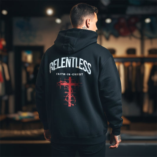 Relentless Faith In Christ Hoodie – Premium Streetwear