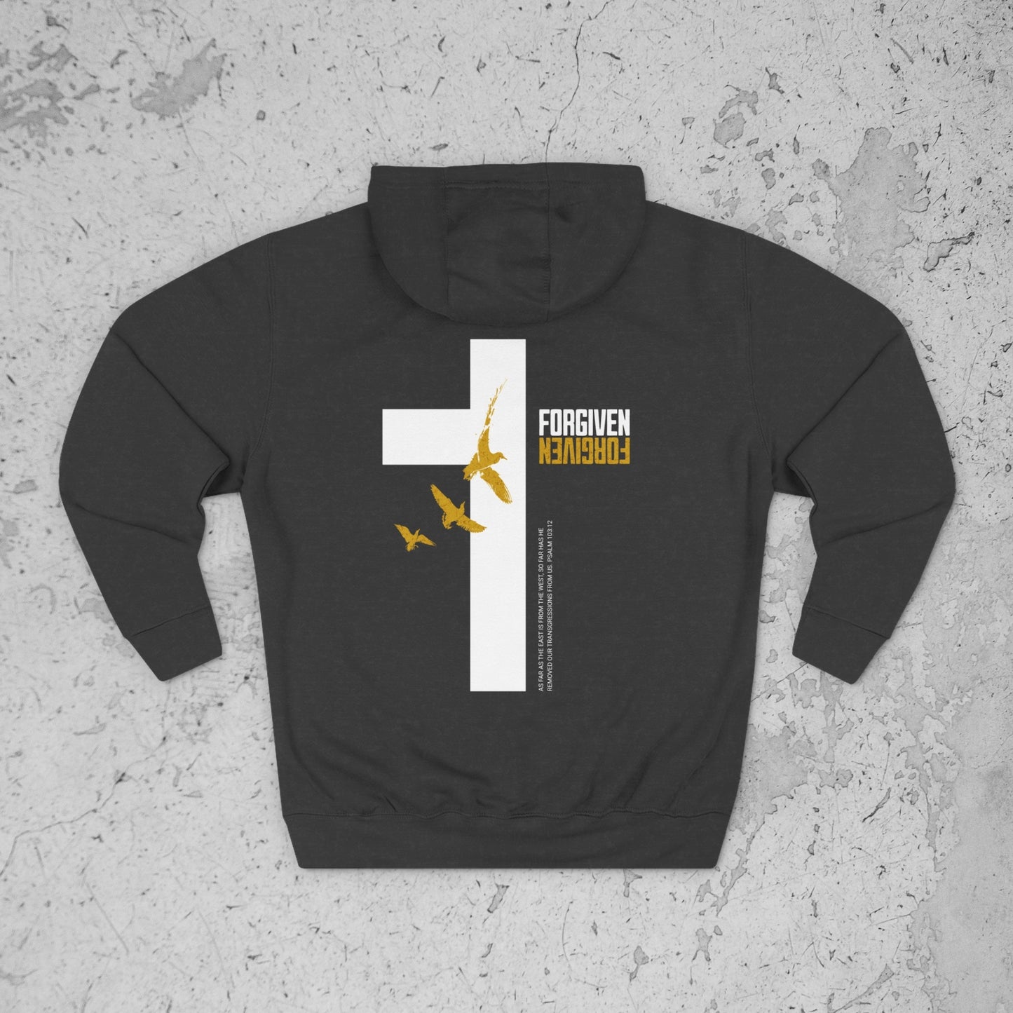Psalm 103:12 Forgiven Hoodie – Premium Streetwear