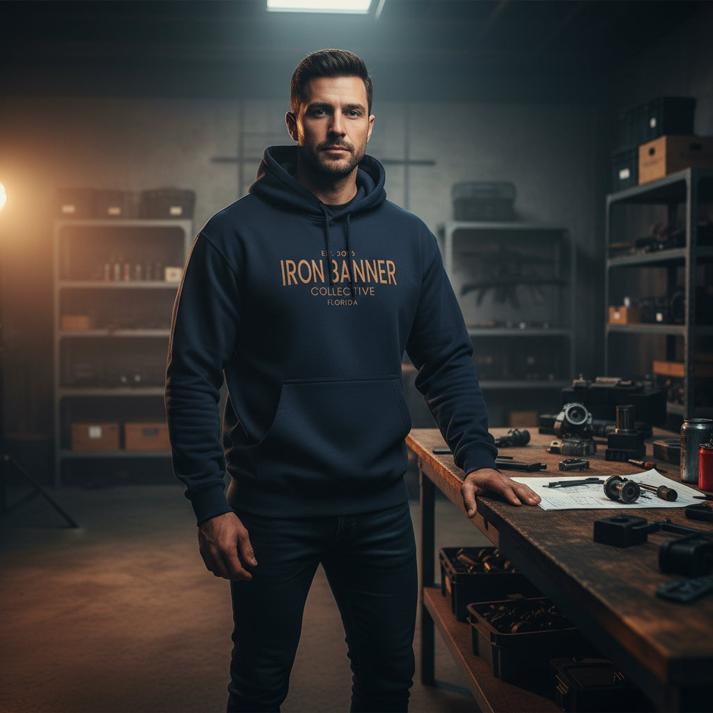 Iron Banner Collective™ LS14001 Established 2025 Hoodie – Florida Christian Streetwear Graphic Hoodie