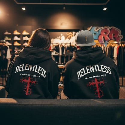 Relentless Faith In Christ Hoodie – Premium Streetwear