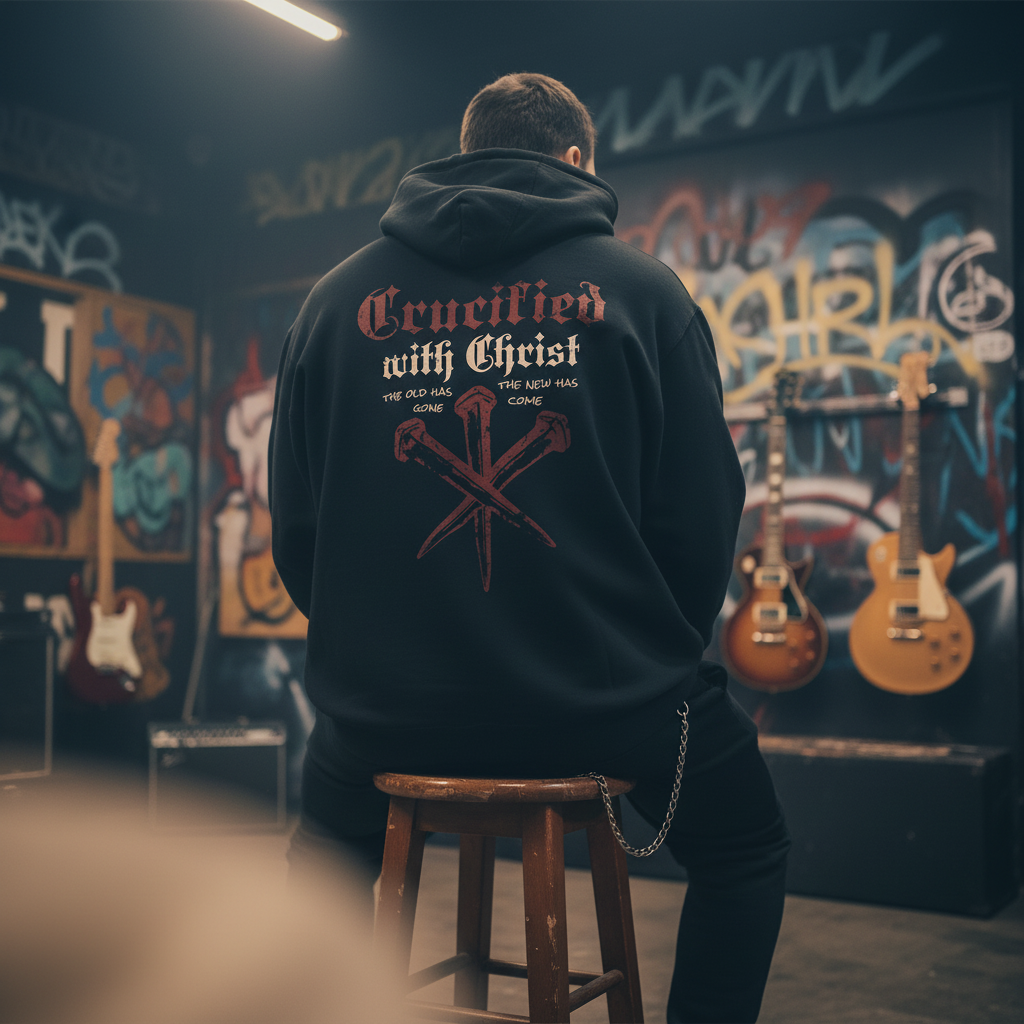 Crucified with Christ Hoodie – Premium Streetwear