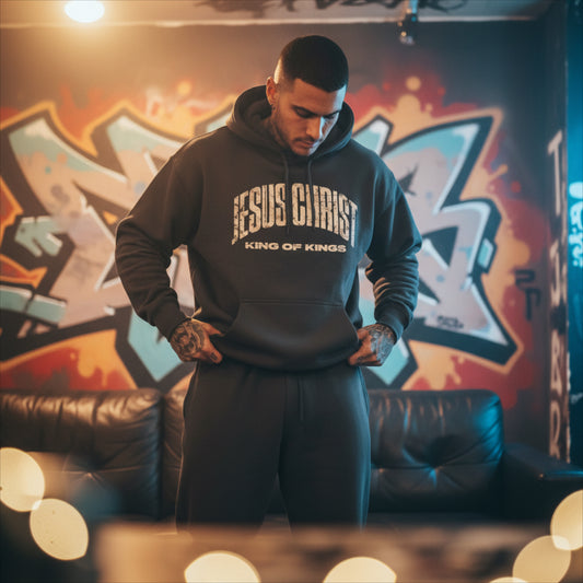 Jesus Christ King of Kings Hoodie – Premium Streetwear