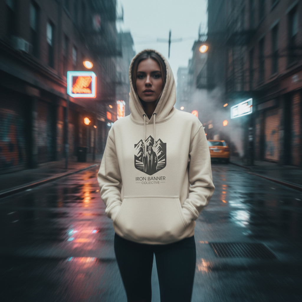 Iron Banner Collective™ Official Logo Hoodie – Lane Seven LS14001 Premium Streetwear