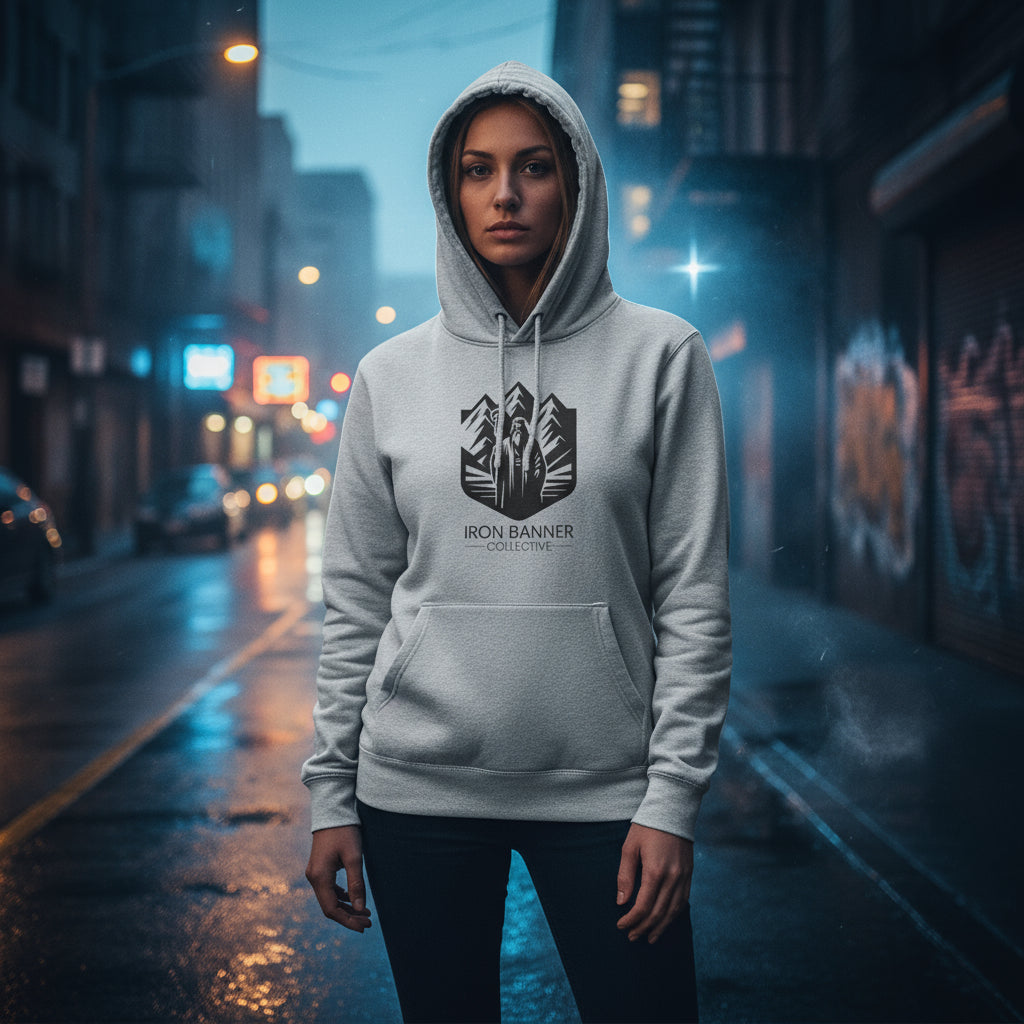 Iron Banner Collective™ Official Logo Hoodie – Lane Seven LS14001 Premium Streetwear