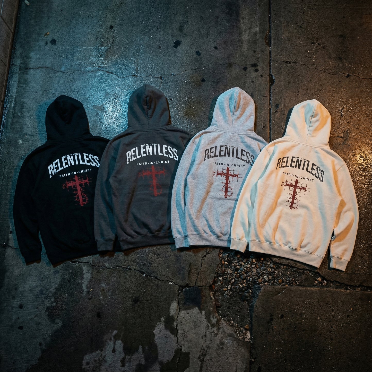 Relentless Faith In Christ Hoodie – Premium Streetwear