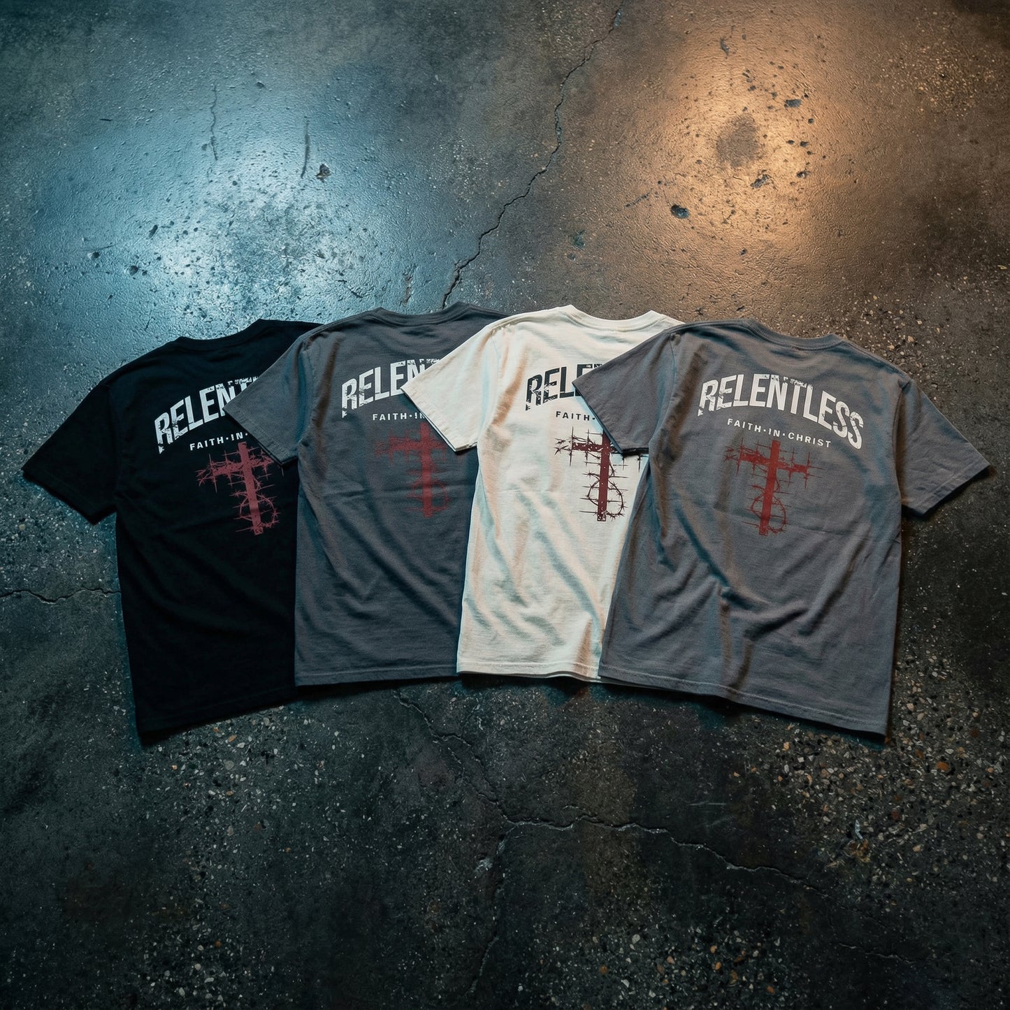 Relentless Faith In Christ Tee – Premium Streetwear T-Shirt