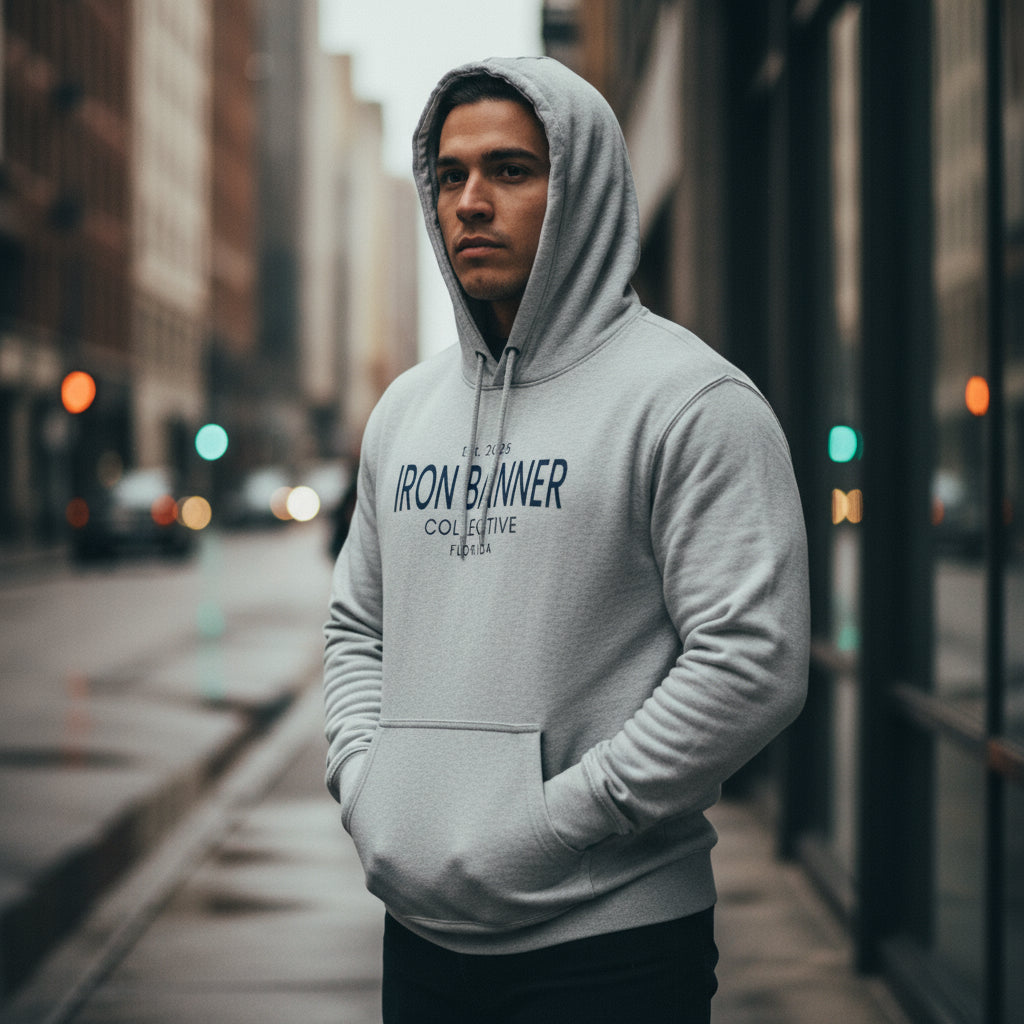 Iron Banner Collective™ LS14001 Established 2025 Hoodie – Florida Christian Streetwear Graphic Hoodie