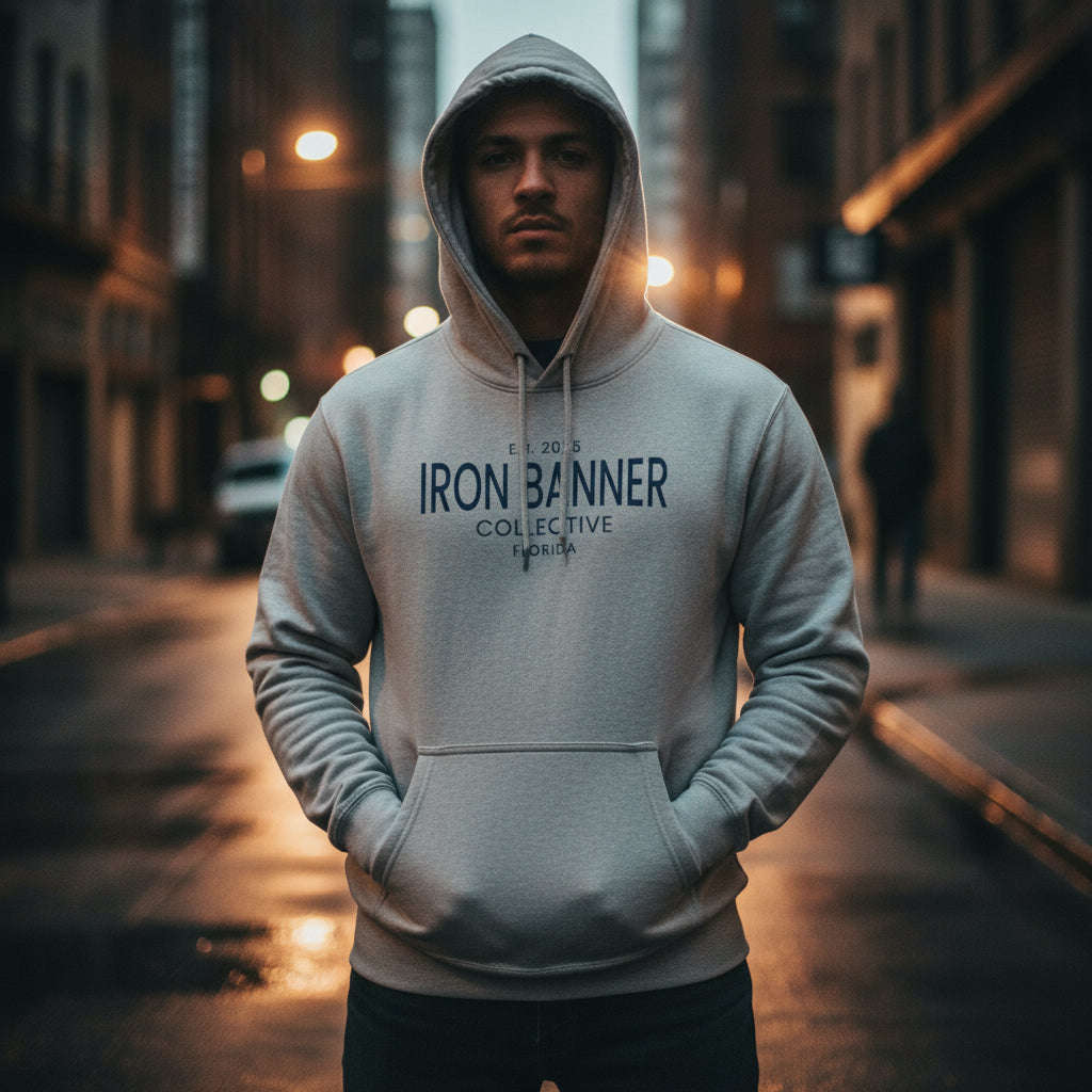 Iron Banner Collective™ LS14001 Established 2025 Hoodie – Florida Christian Streetwear Graphic Hoodie