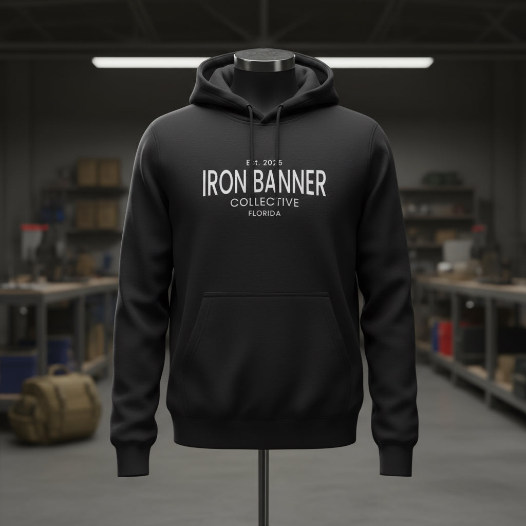 Iron Banner Collective™ LS14001 Established 2025 Hoodie – Florida Christian Streetwear Graphic Hoodie