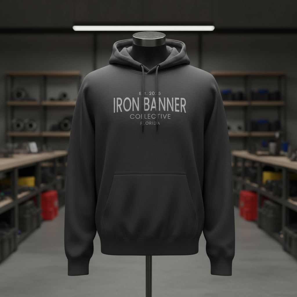 Iron Banner Collective™ LS14001 Established 2025 Hoodie – Florida Christian Streetwear Graphic Hoodie