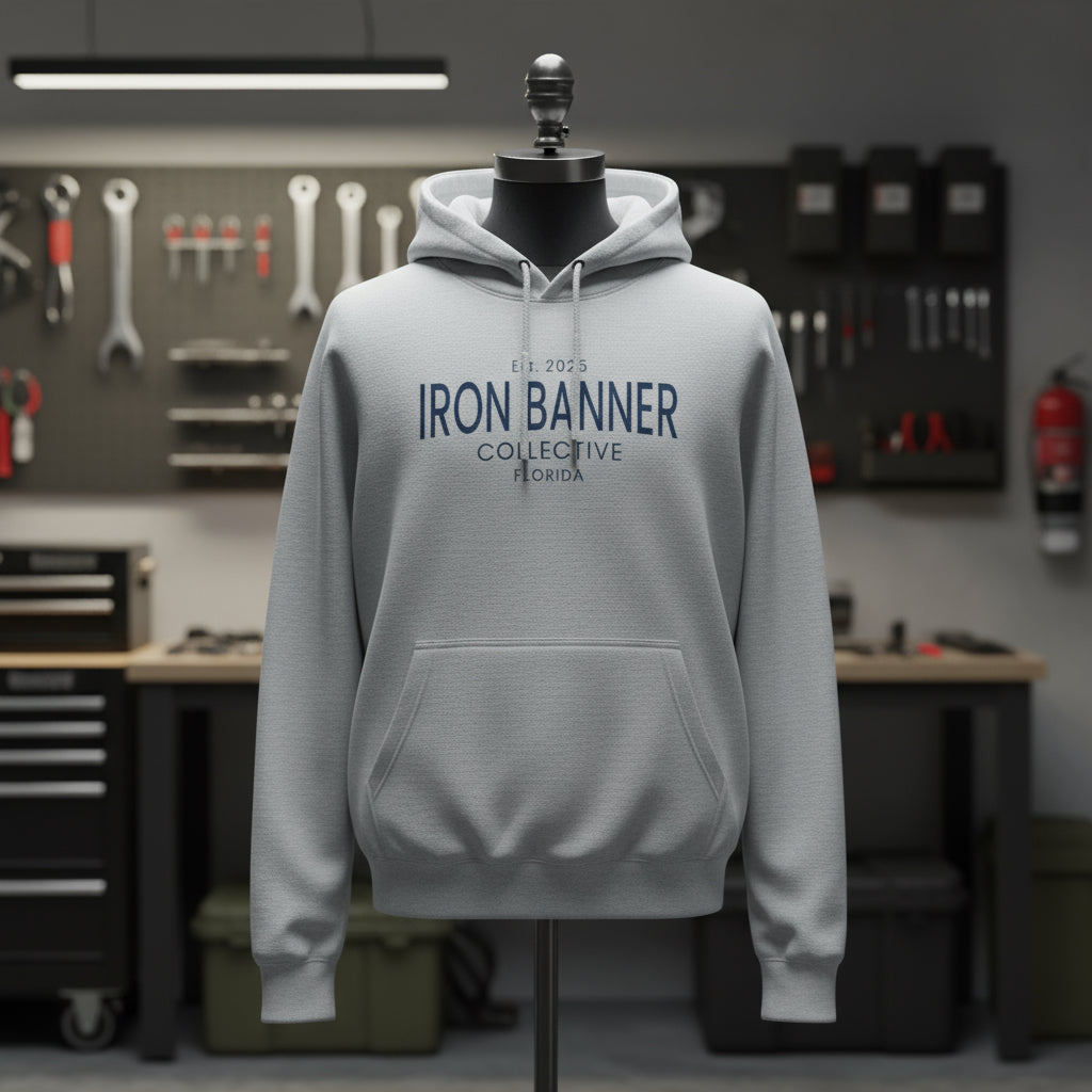 Iron Banner Collective™ LS14001 Established 2025 Hoodie – Florida Christian Streetwear Graphic Hoodie