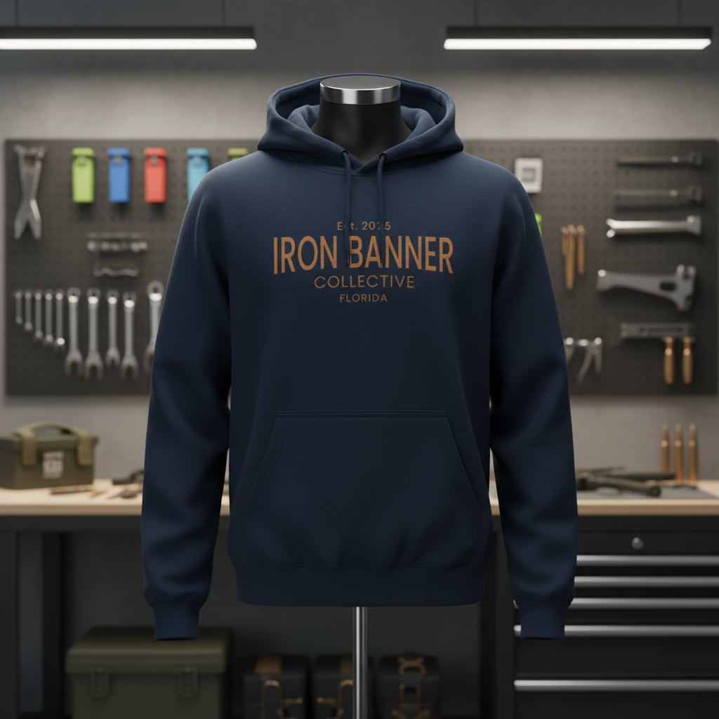 Iron Banner Collective™ LS14001 Established 2025 Hoodie – Florida Christian Streetwear Graphic Hoodie