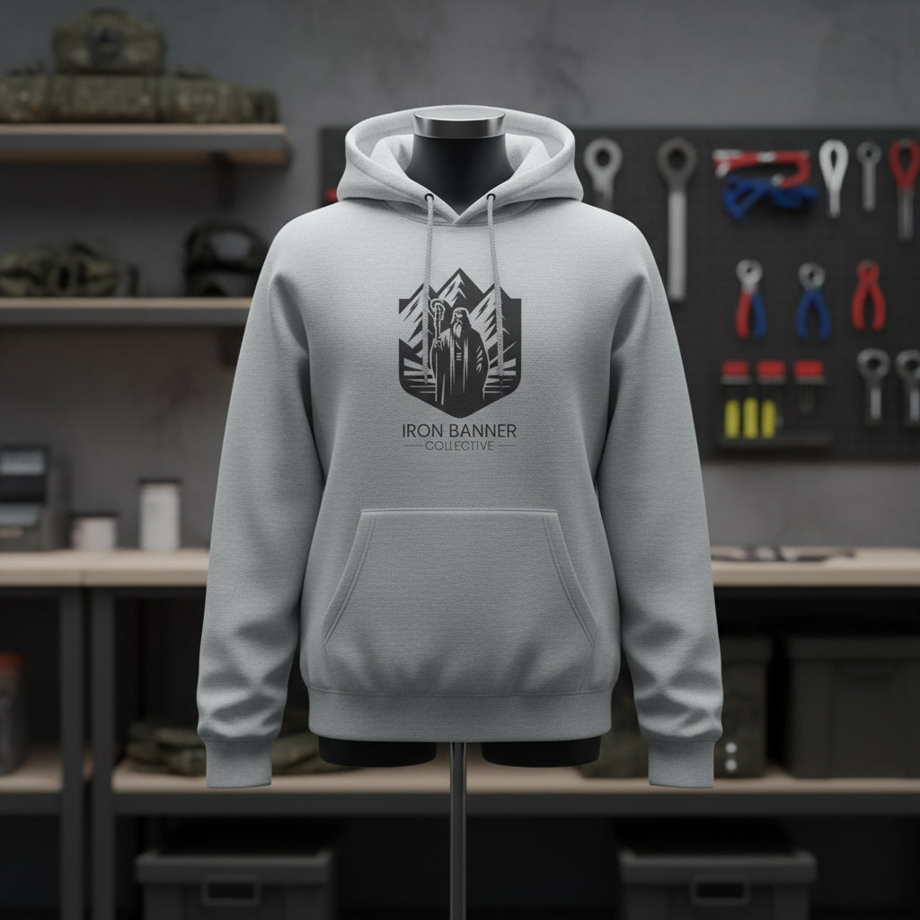 Iron Banner Collective™ Official Logo Hoodie – Lane Seven LS14001 Premium Streetwear