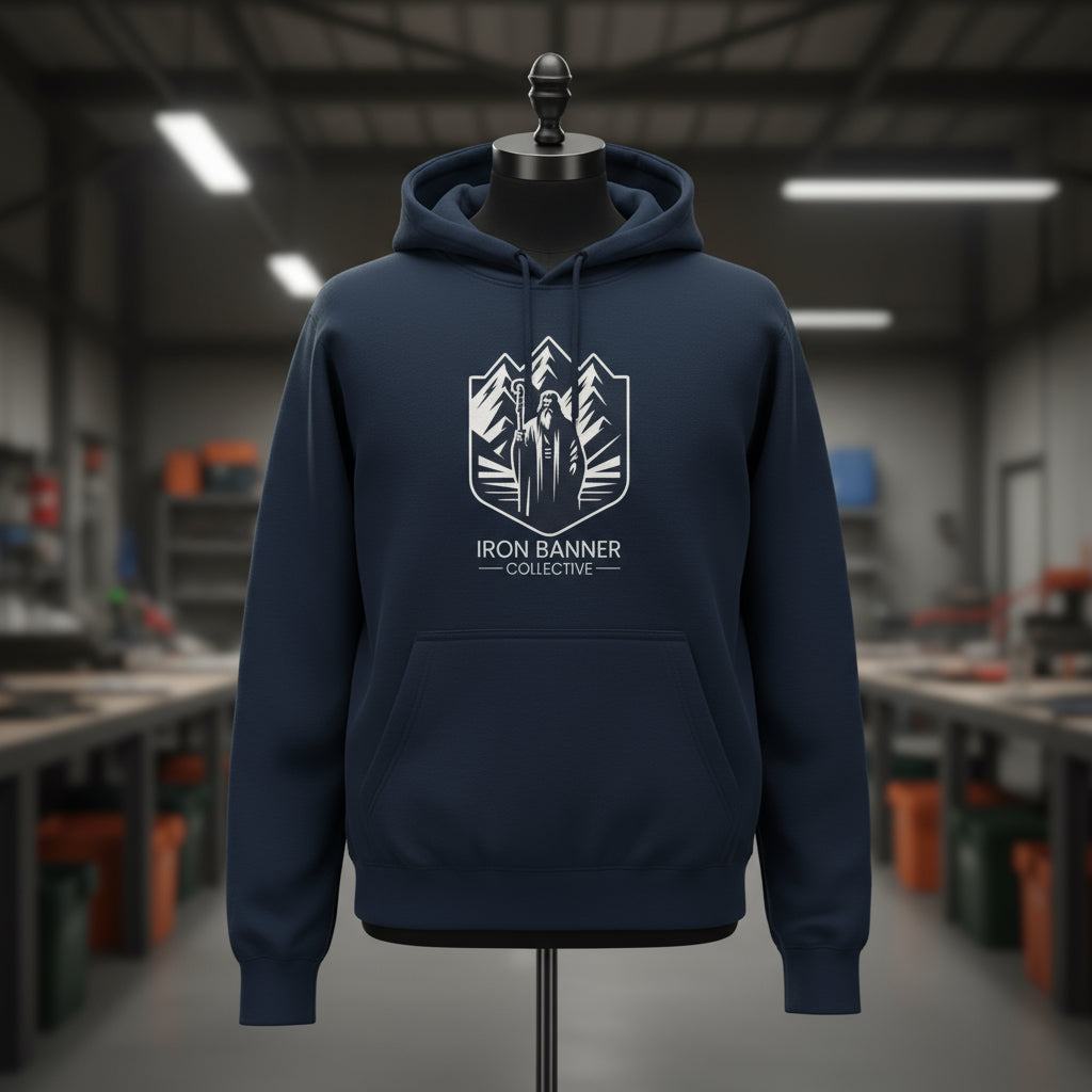 Iron Banner Collective™ Official Logo Hoodie – Lane Seven LS14001 Premium Streetwear