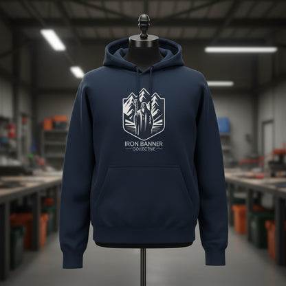 Iron Banner Collective™ Official Logo Hoodie – Lane Seven LS14001 Premium Streetwear